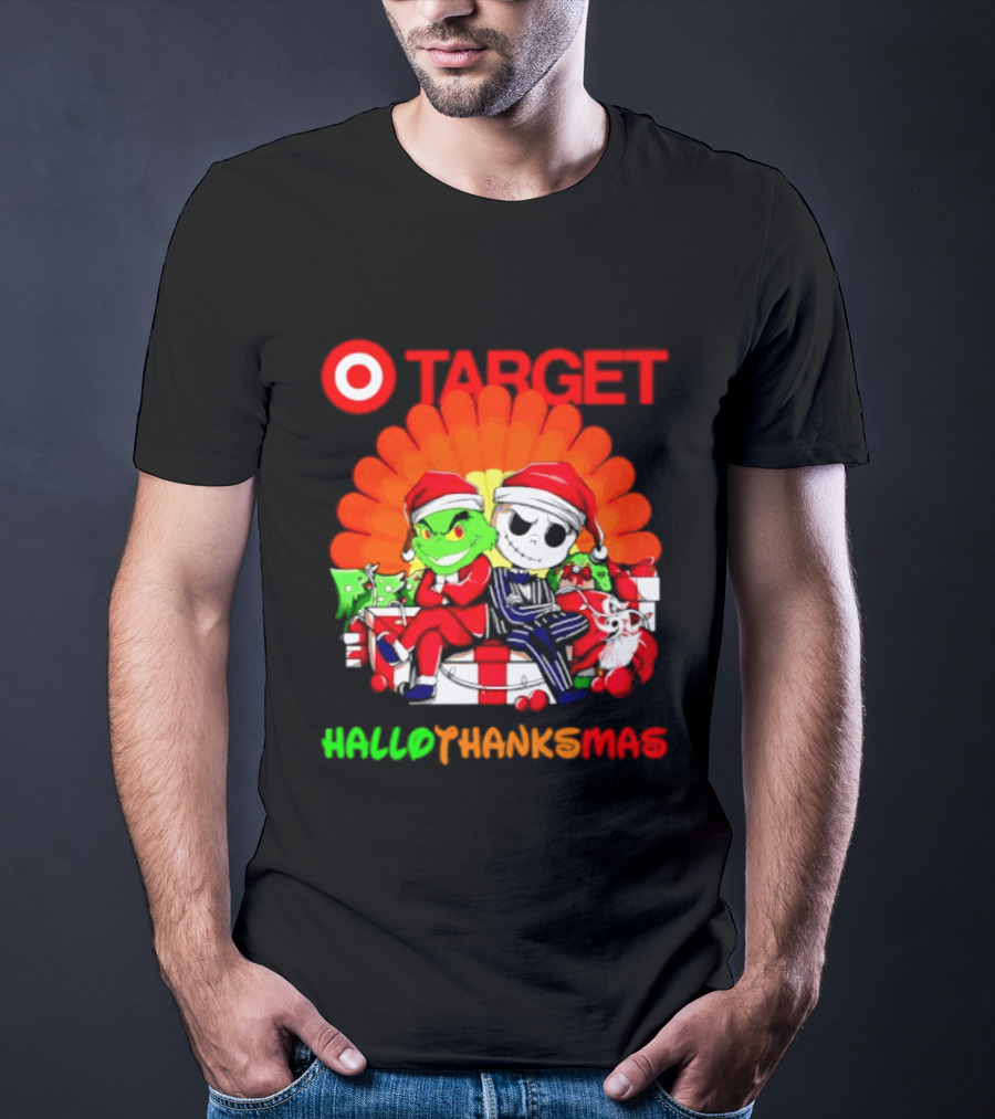Target Grinch Jack Skellington Hallothanksmas 2026 T-Shirt