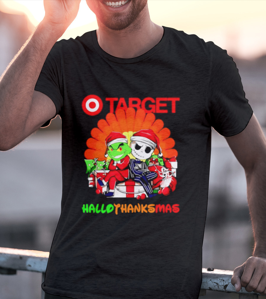 Target Grinch Jack Skellington Hallothanksmas 2026 T-Shirt