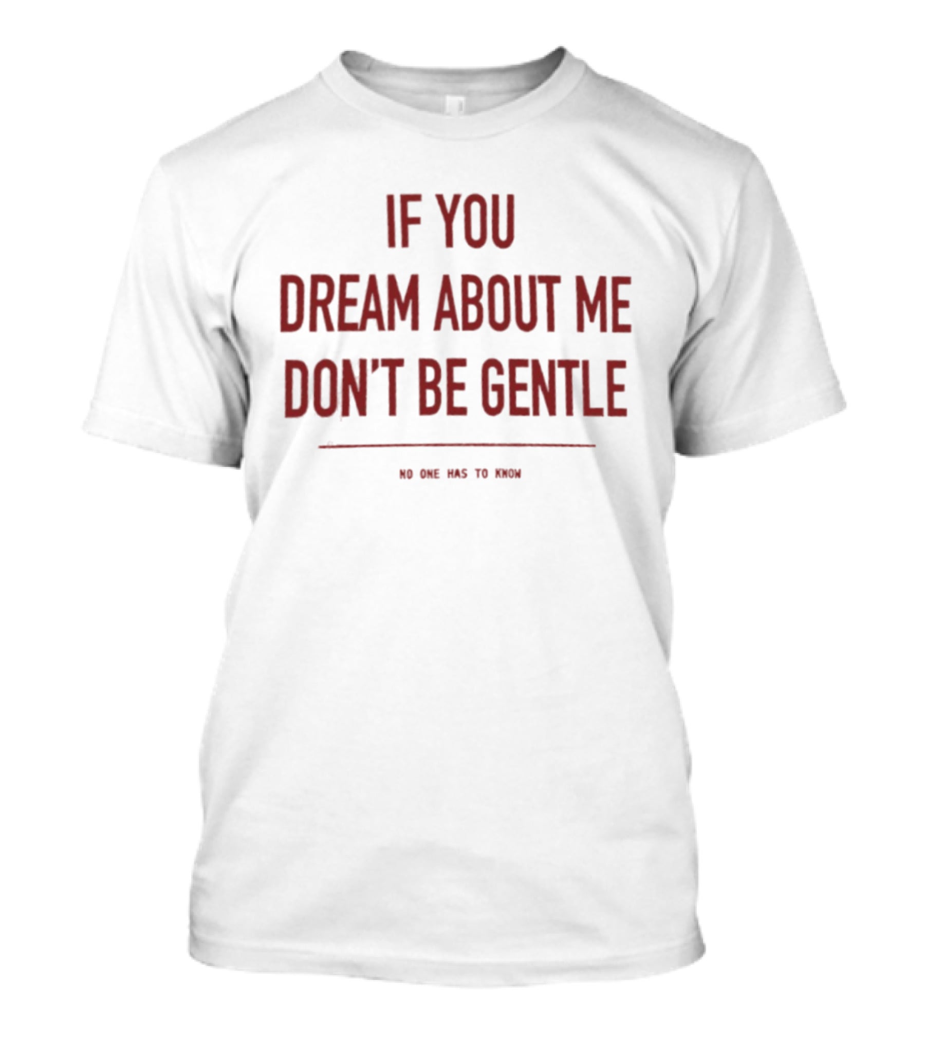 If You Dream About Me Don't Be Gentle No One Has To Know T-Shirt