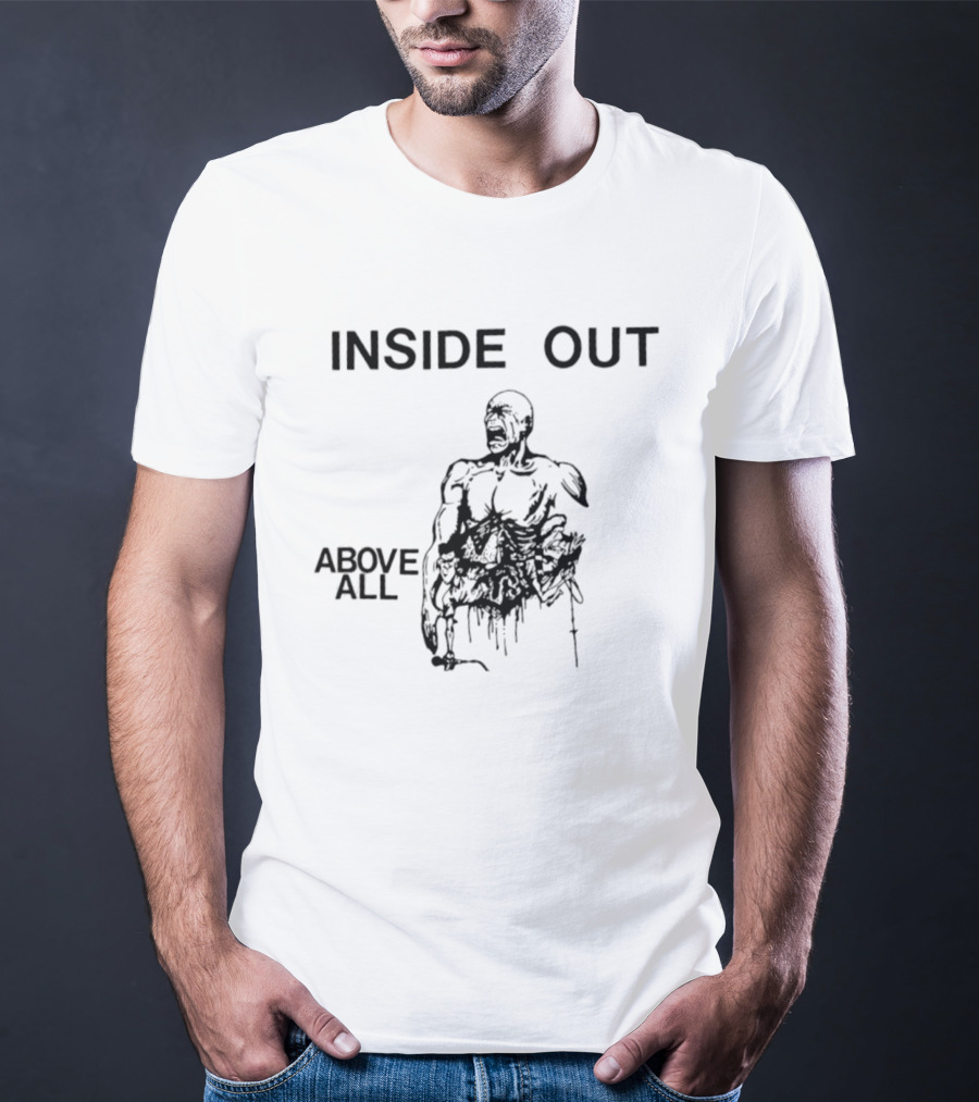 Inside Out Zack De La Rocha Above All Hardcore Punk T-Shirt