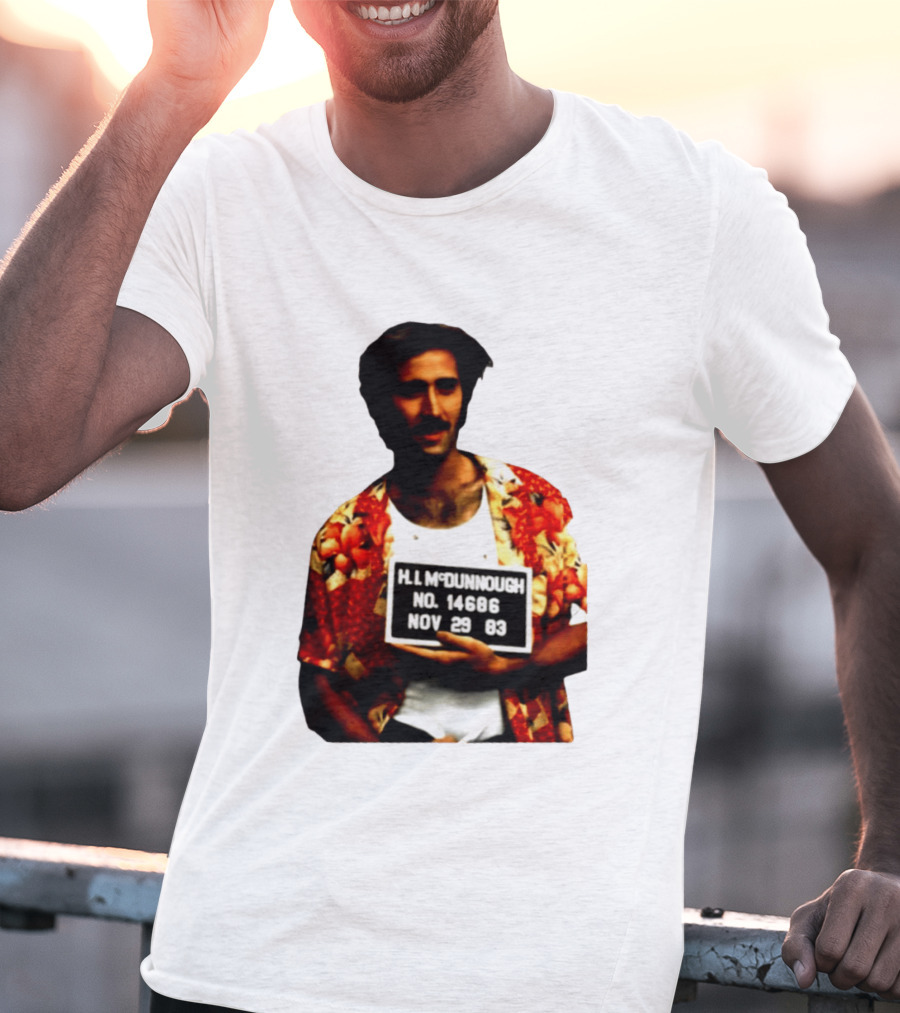 Nicolas Cage HI McDunnough Shot No. 14686 Raising Arizona November 29 83 T-Shirt