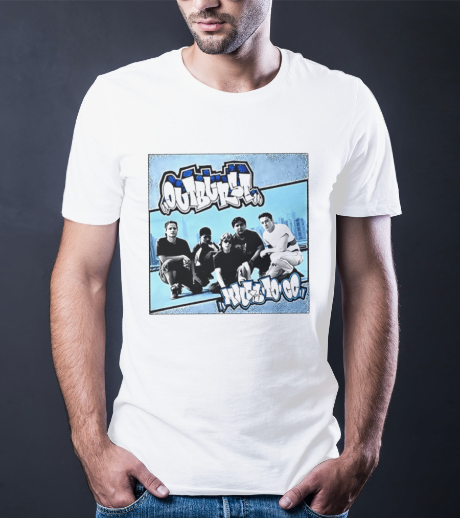 Outburst Miles To Go NYHC Skyline Band Photo T-Shirt