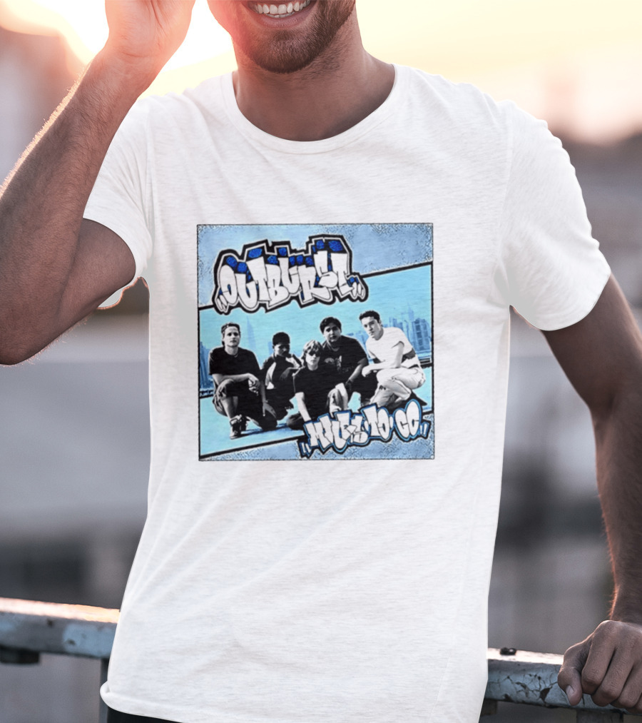 Outburst Miles To Go NYHC Skyline Band Photo T-Shirt