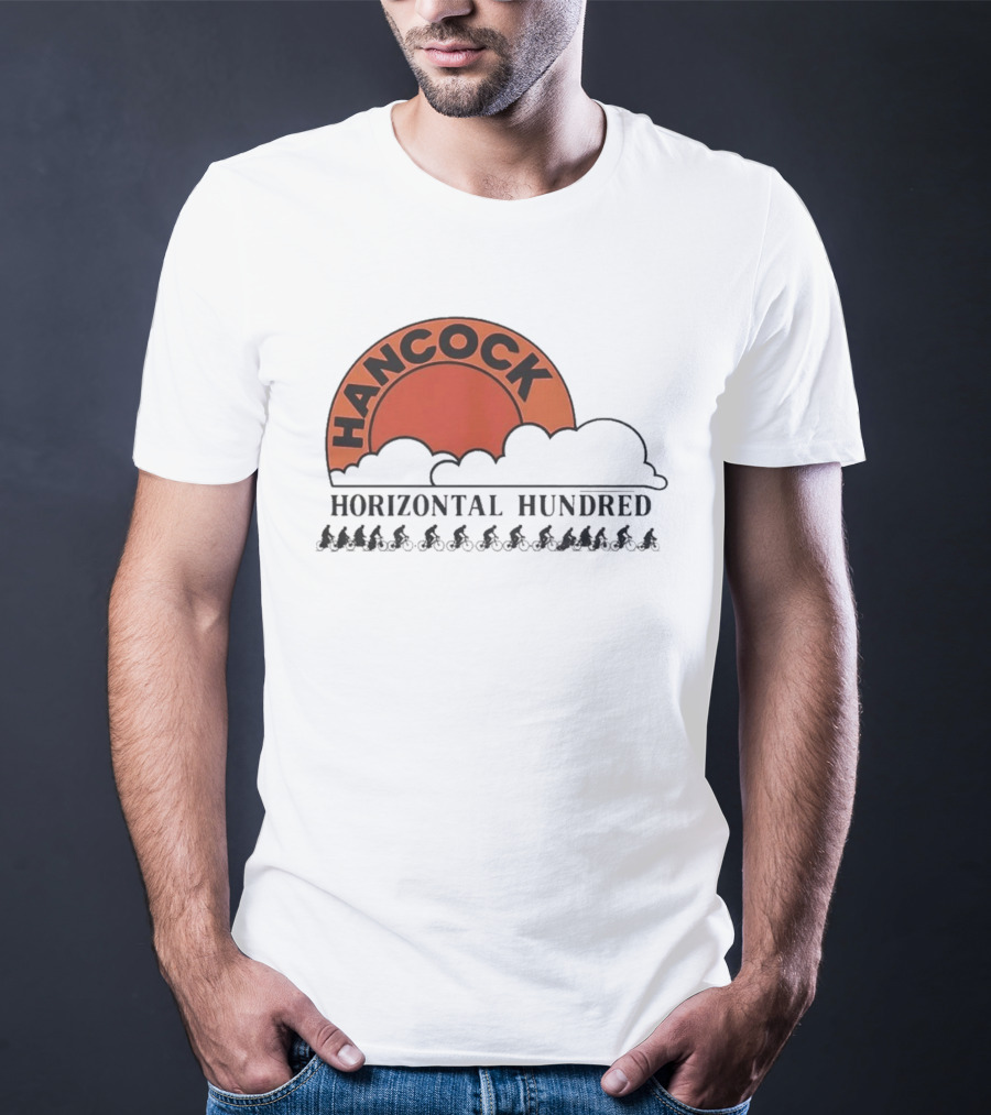 Hancock Horizontal Hundred Cycling Event Rj Decker Aloysius Aiken T-Shirt