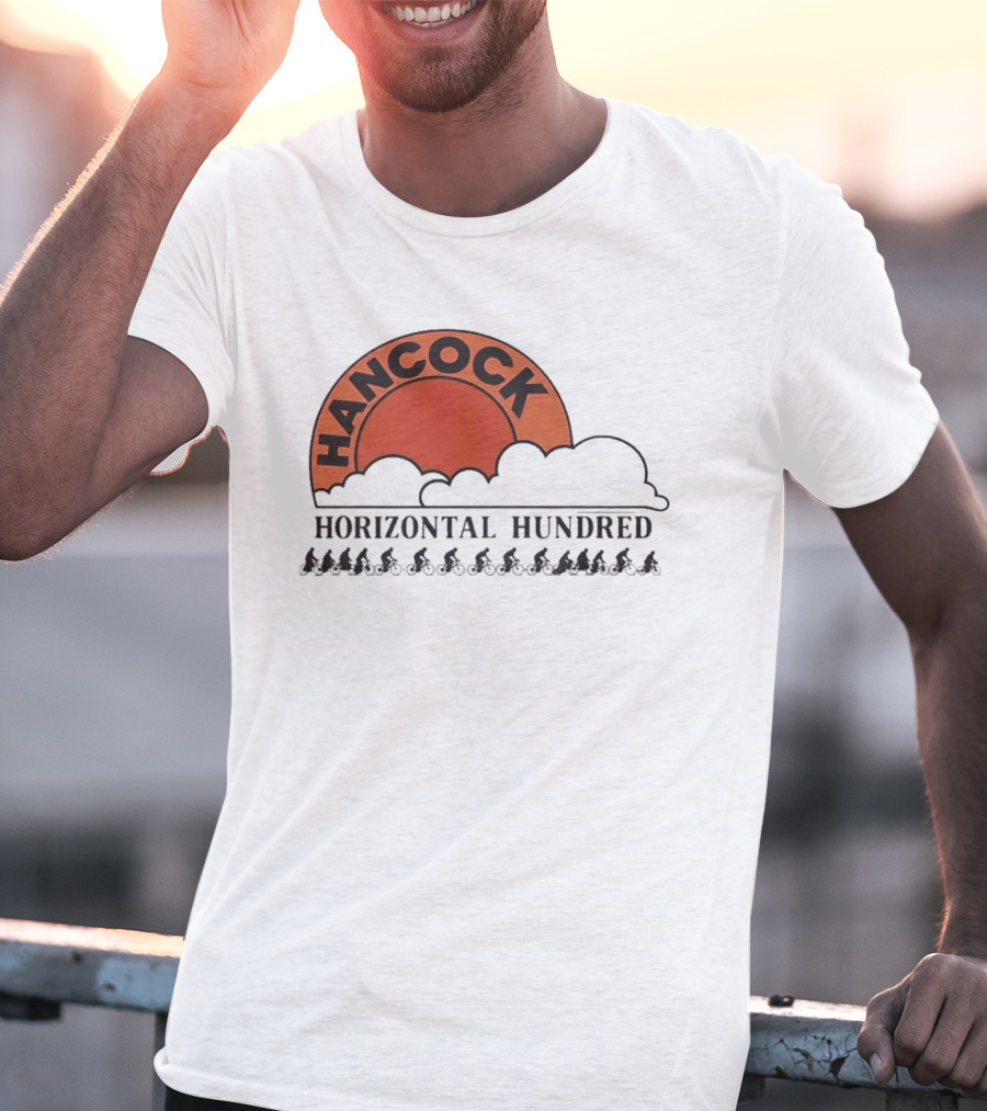 Hancock Horizontal Hundred Cycling Event Rj Decker Aloysius Aiken T-Shirt