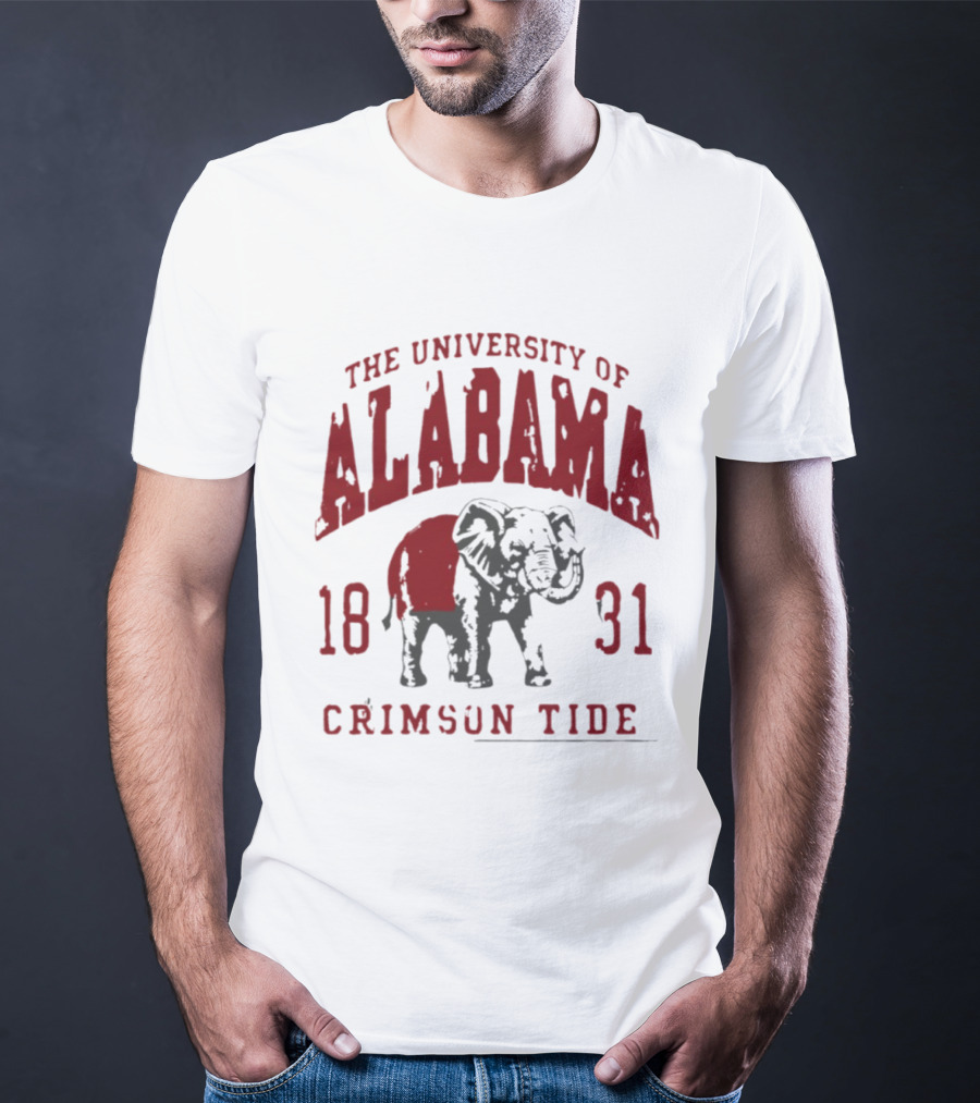 The University Of Alabama 1831 Crimson Tide Elephant T-Shirt