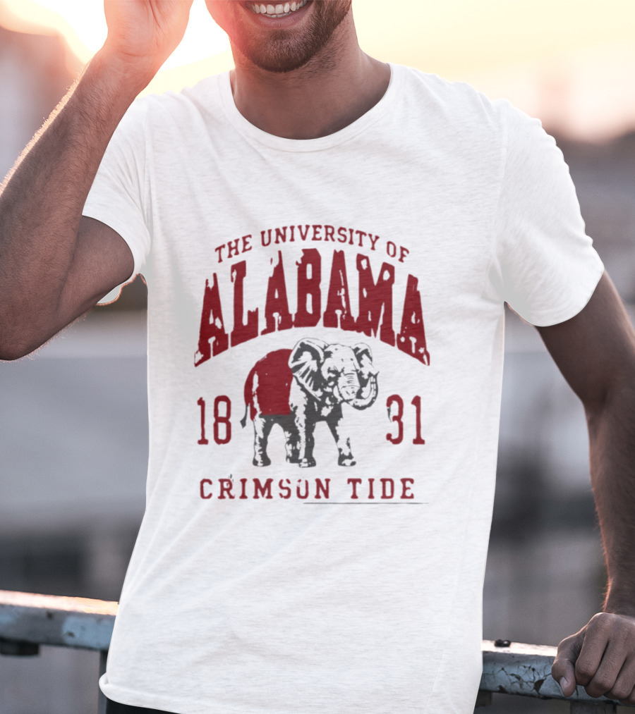 The University Of Alabama 1831 Crimson Tide Elephant T-Shirt