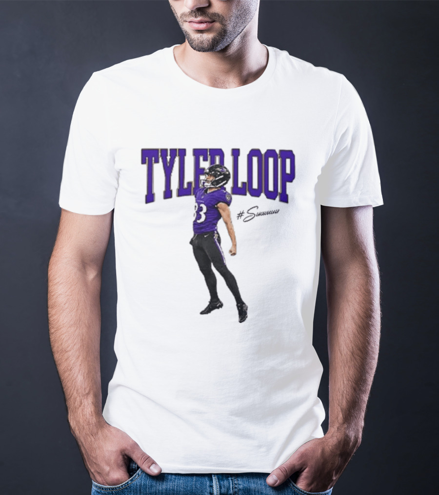 Tyler Loop Baltimore Football Player Celebration T-Shirt
