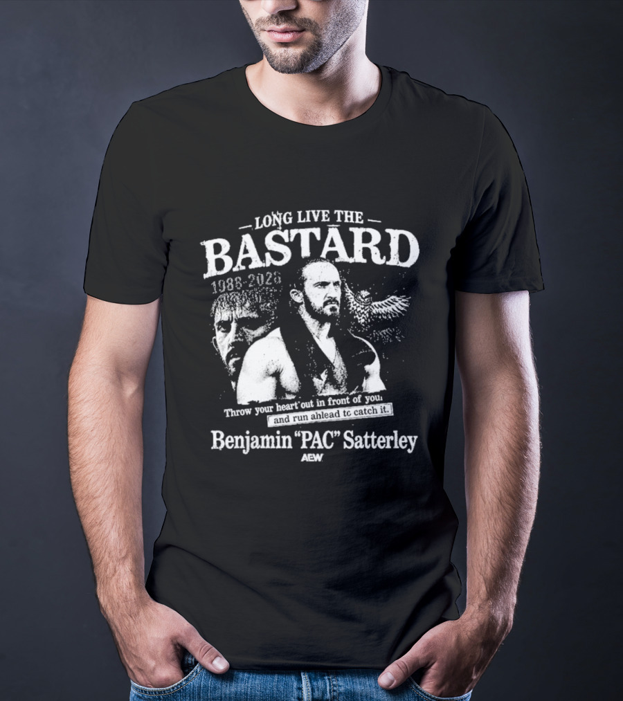 Aew Benjamin PAC Satterley 1986 2020 Long Live The Bastard T-Shirt