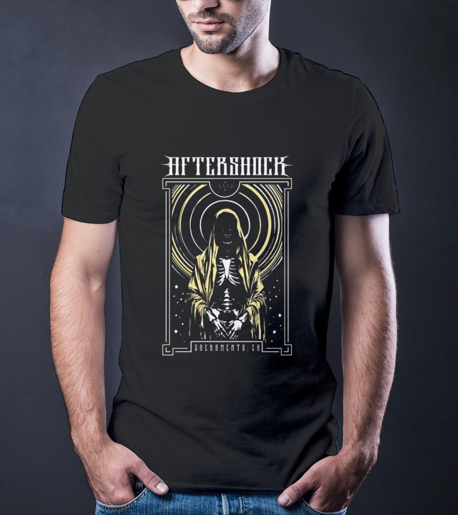 Aftershock Festival Sacramento CA Night Wish October 1 4 2026 Skeleton T-Shirt