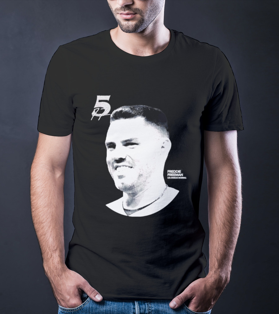 Freddie Freeman Number 5 Los Angeles Dodgers MLB 2026 Lineage Series T-Shirt