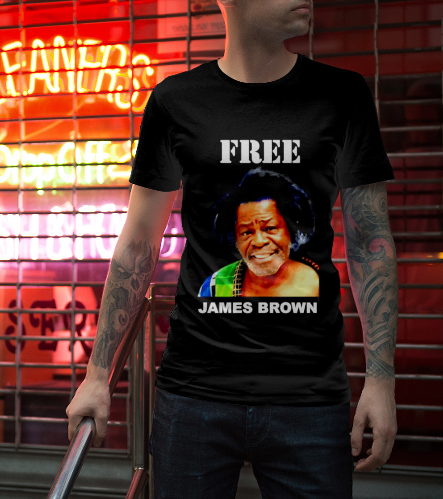 FREE James Brown Godfather Of Soul Funk T-Shirt
