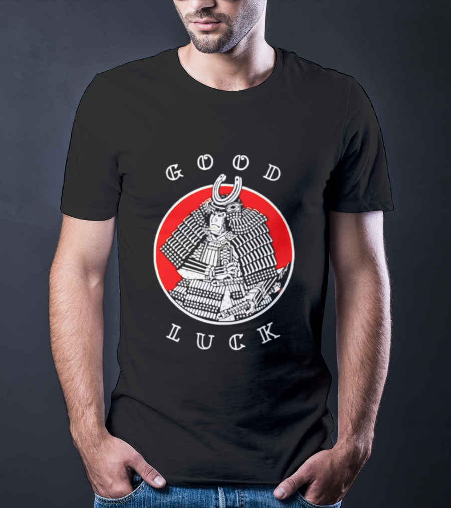 Good Luck Samurai Warrior Red T-Shirt
