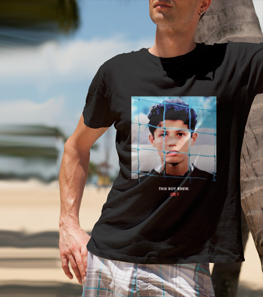 Cristiano Ronaldo Young Boy Knew CR7 Football Childhood Legend T-Shirt