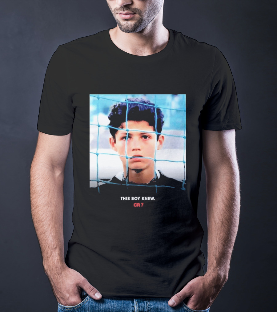 Cristiano Ronaldo Young Boy Knew CR7 Football Childhood Legend T-Shirt