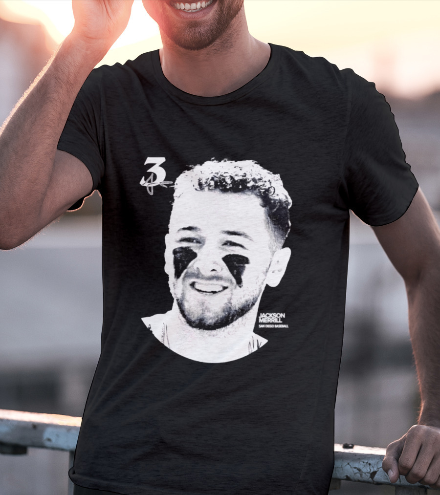 Jackson Merrill 3 San Diego Padres MLB 2026 Lineage Series T-Shirt