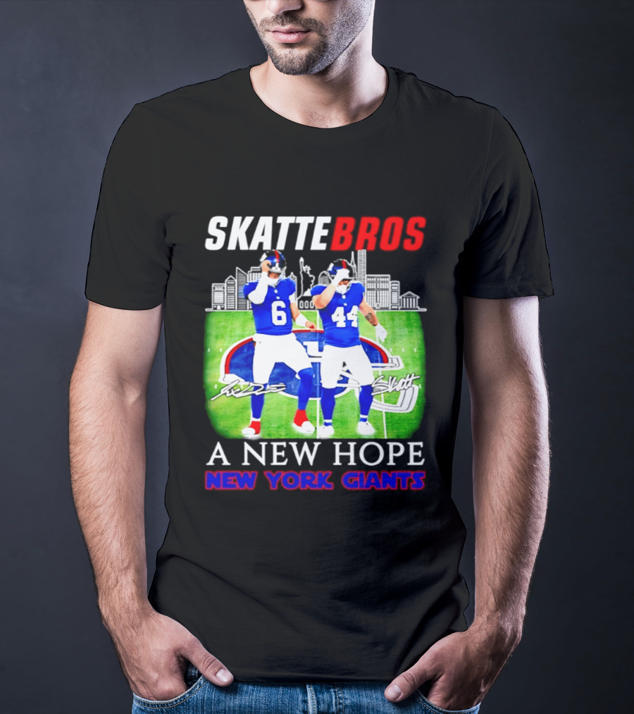 Skattebros Jaxson Dart Cam Skattebo New York Giants A New Hope T-Shirt