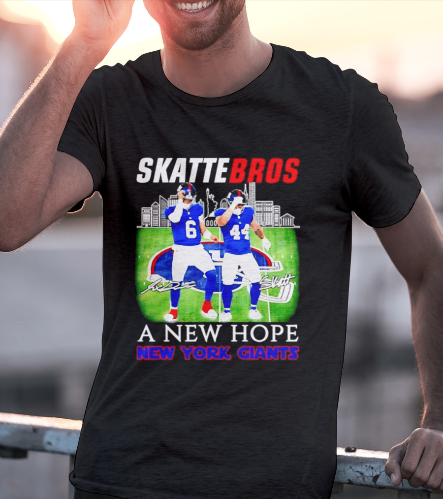 Skattebros Jaxson Dart Cam Skattebo New York Giants A New Hope T-Shirt