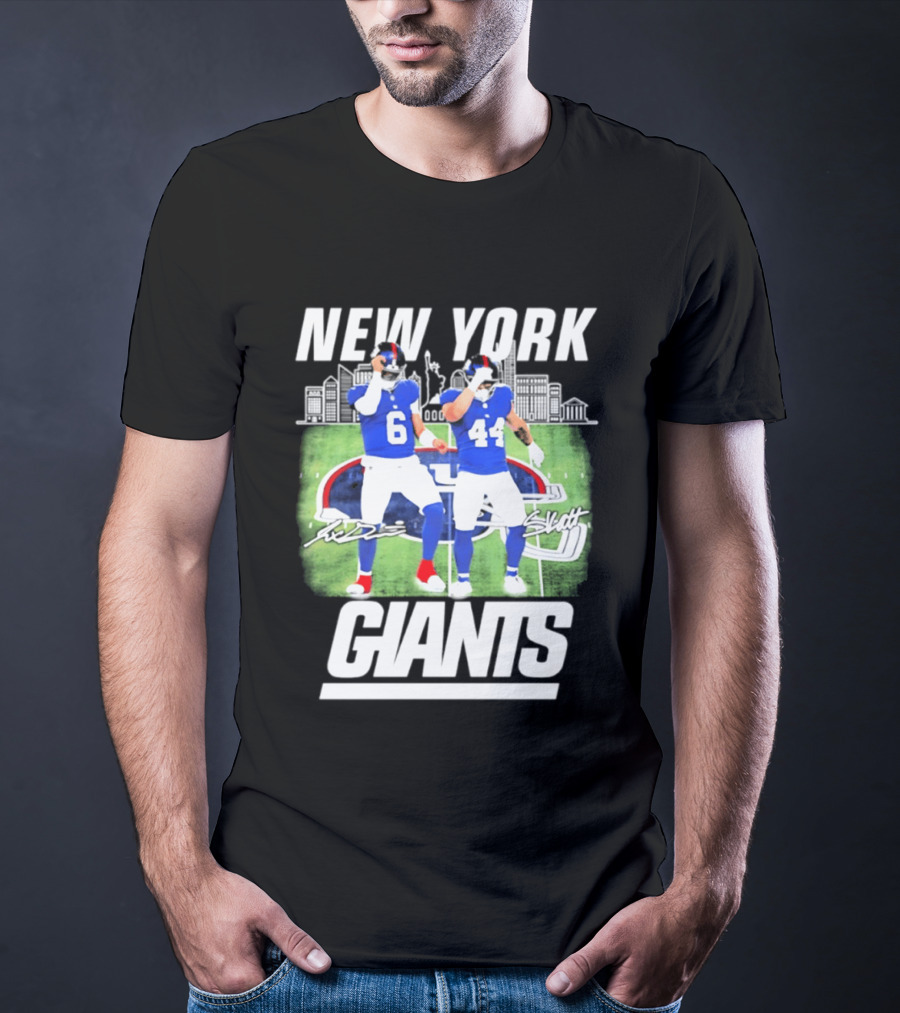 New York Giants Jaxson Cam Signatures Stadium T-Shirt