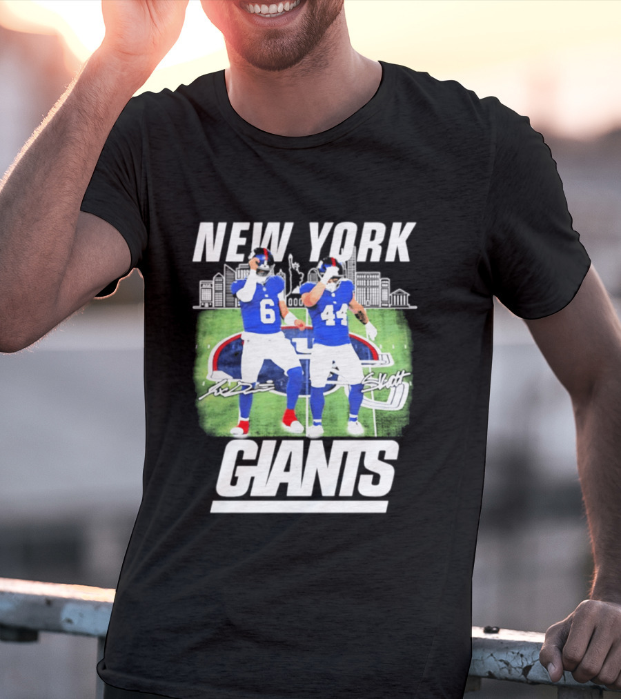 New York Giants Jaxson Cam Signatures Stadium T-Shirt