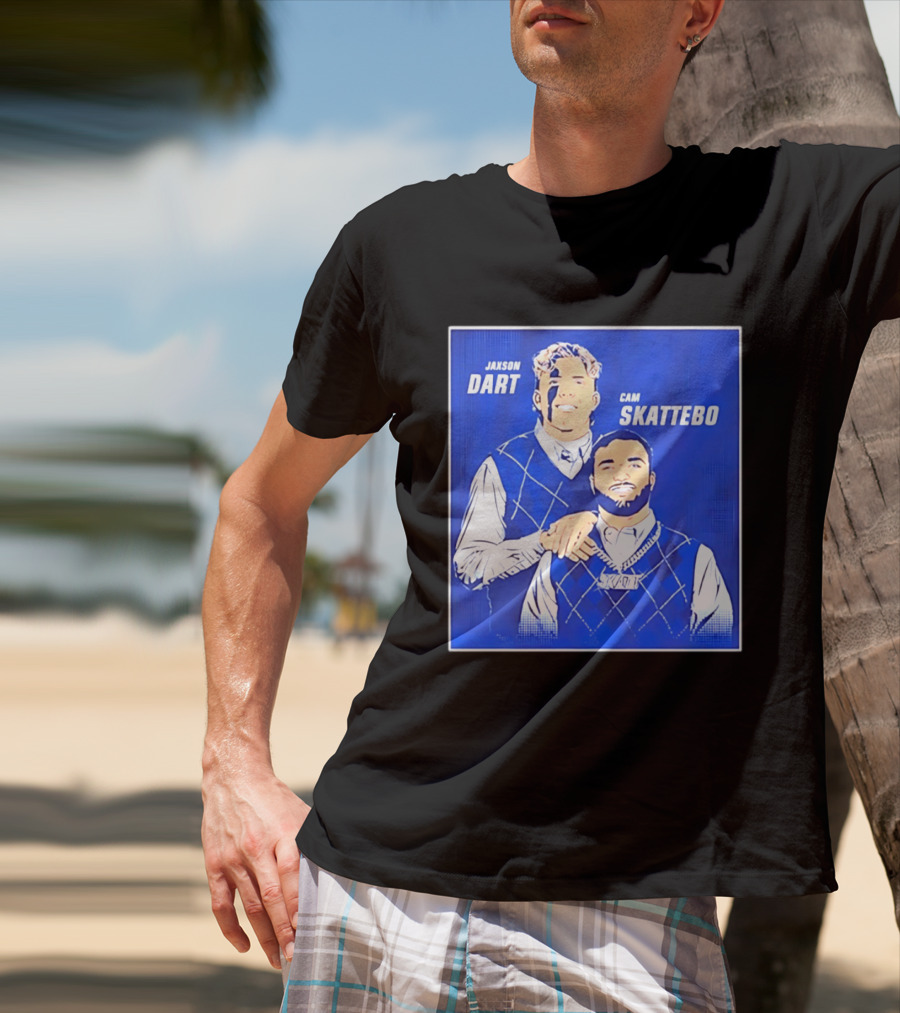 Jaxson Dart Cam Skattebo Step Brothers New York Giants Comedy T-Shirt