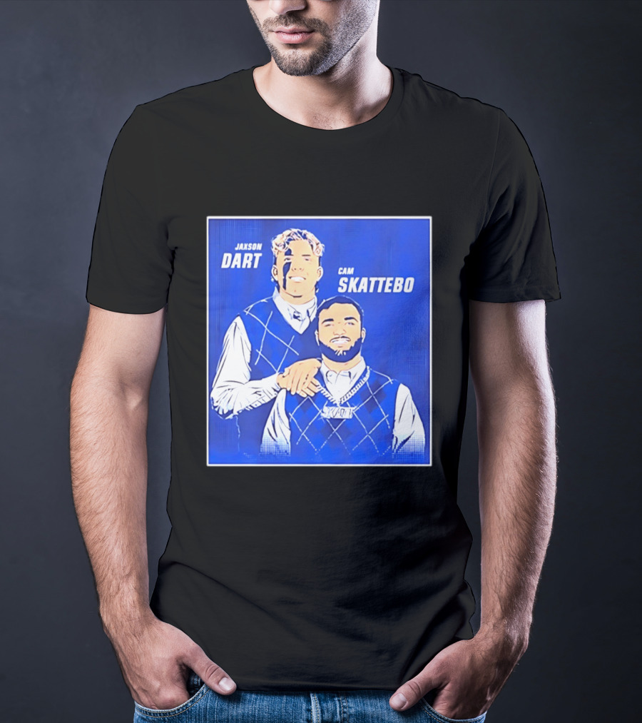 Jaxson Dart Cam Skattebo Step Brothers New York Giants Comedy T-Shirt