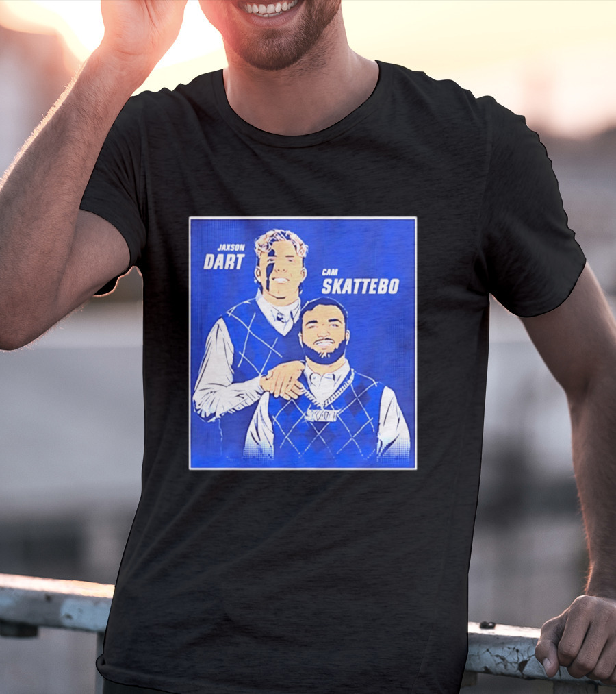 Jaxson Dart Cam Skattebo Step Brothers New York Giants Comedy T-Shirt