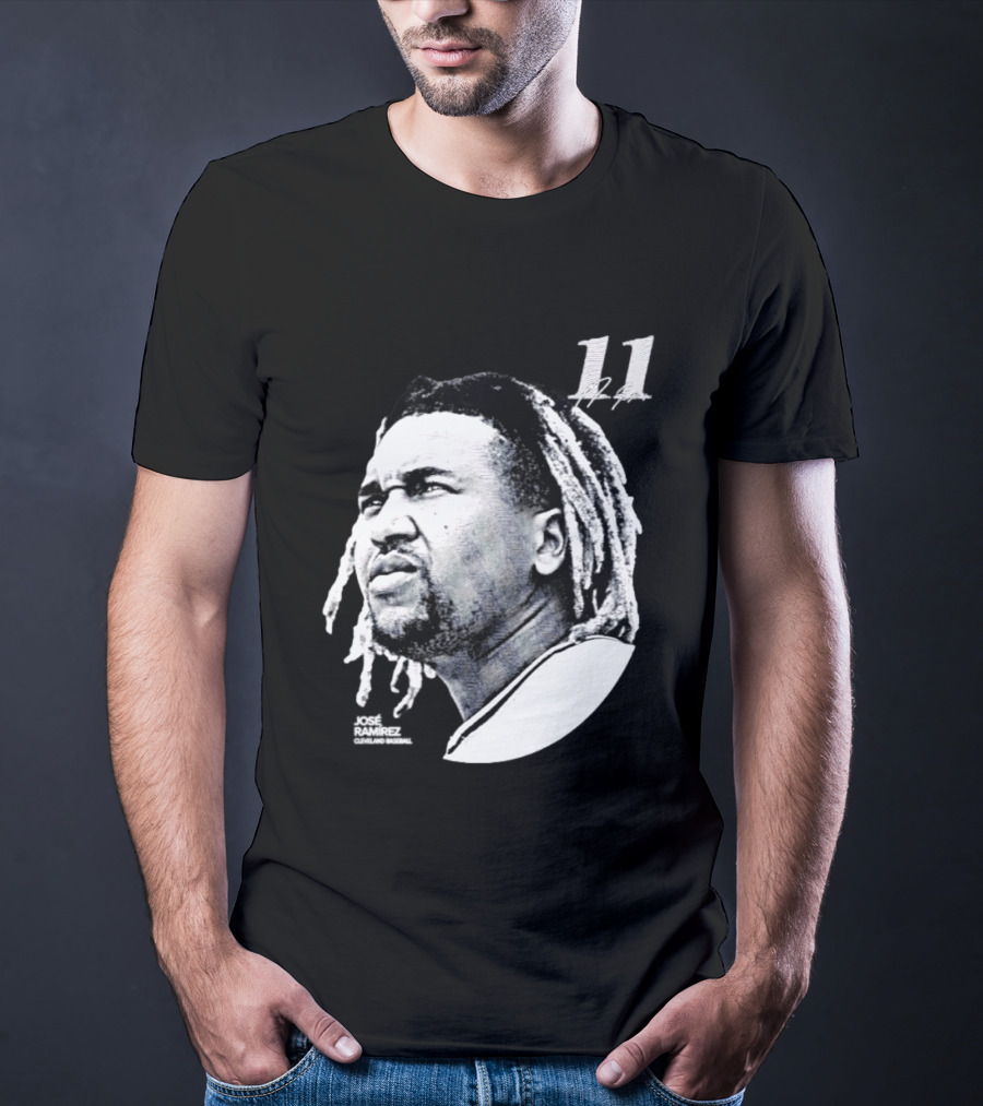 Jose Ramirez Cleveland Guardians 2026 Lineage Series 11 T-Shirt