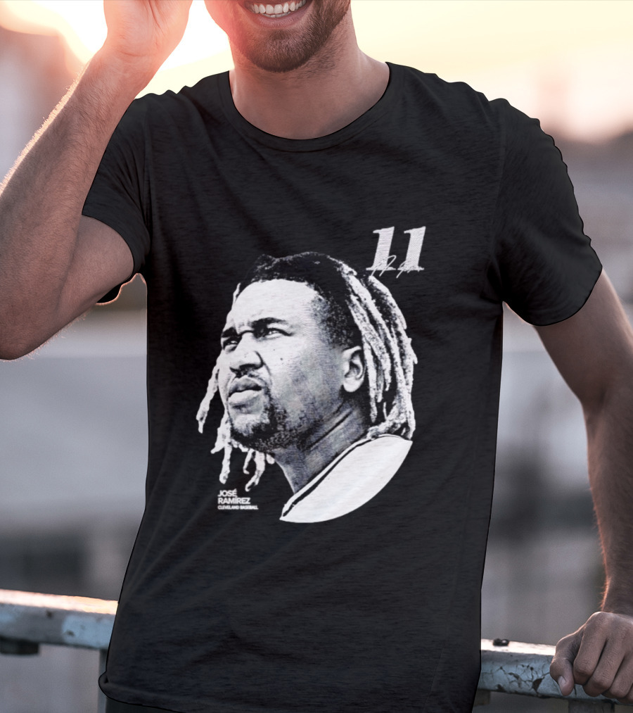 Jose Ramirez Cleveland Guardians 2026 Lineage Series 11 T-Shirt