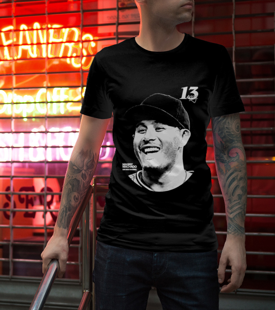 Manny Machado 13 San Diego Padres MLB Lineage Series 2026 T-Shirt