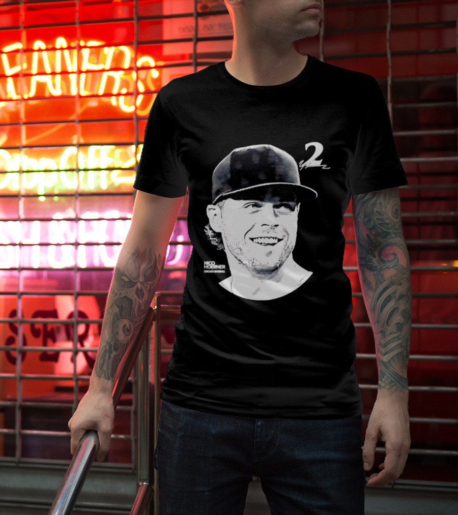 Chicago Cubs Nico Hoerner 2 MLB 2026 Lineage Series T-Shirt