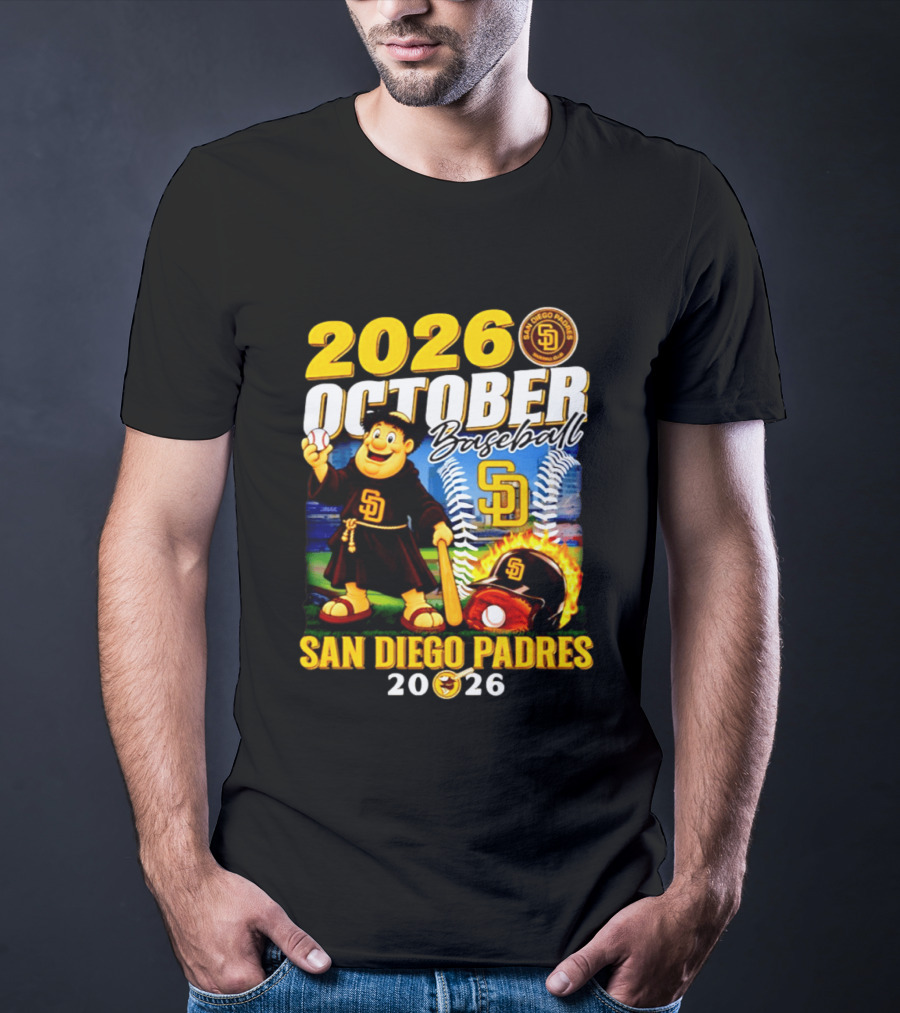 San Diego Padres 2026 October Baseball Postseason T-Shirt