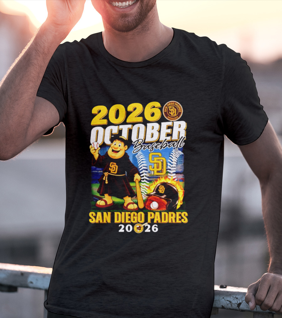 San Diego Padres 2026 October Baseball Postseason T-Shirt