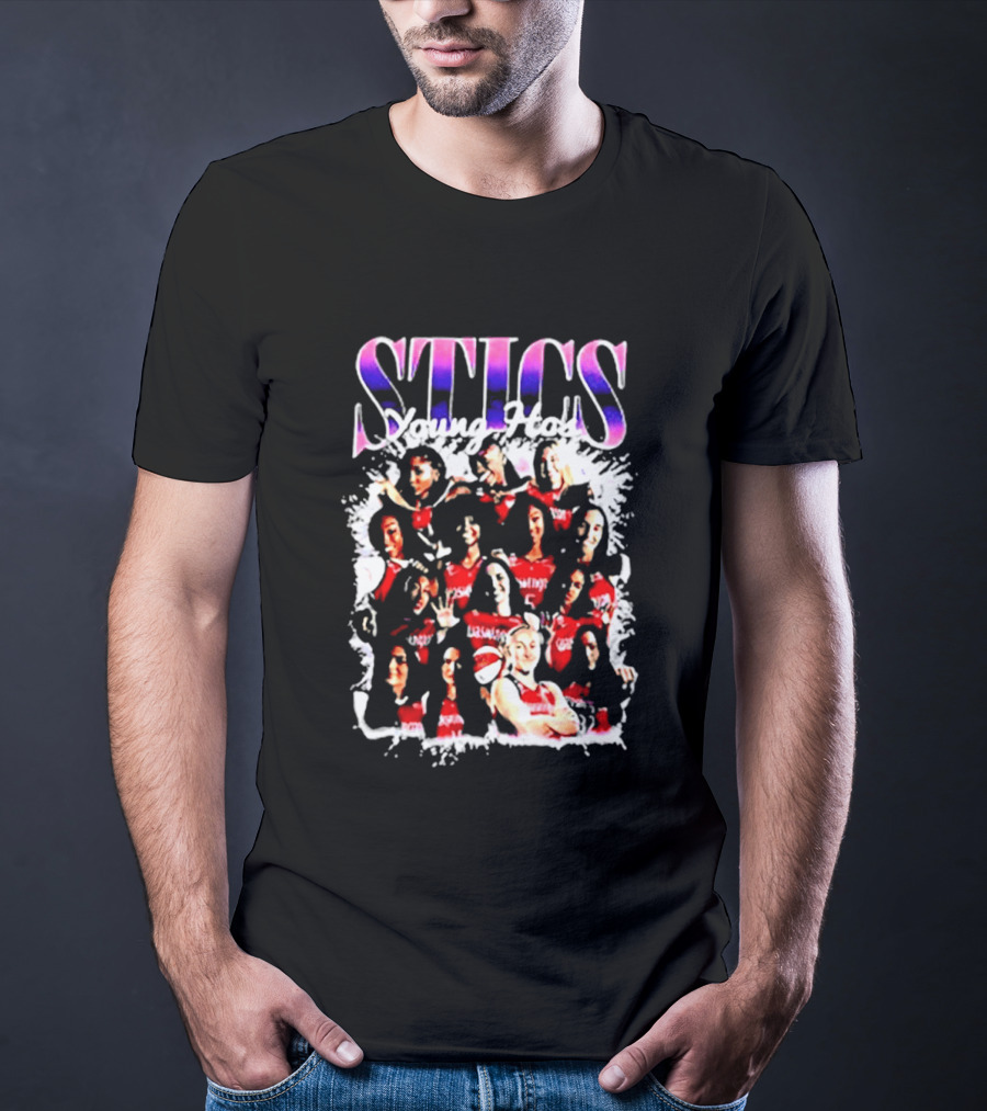 STICS Young Hoops Women Basketball Team Sports T-Shirt