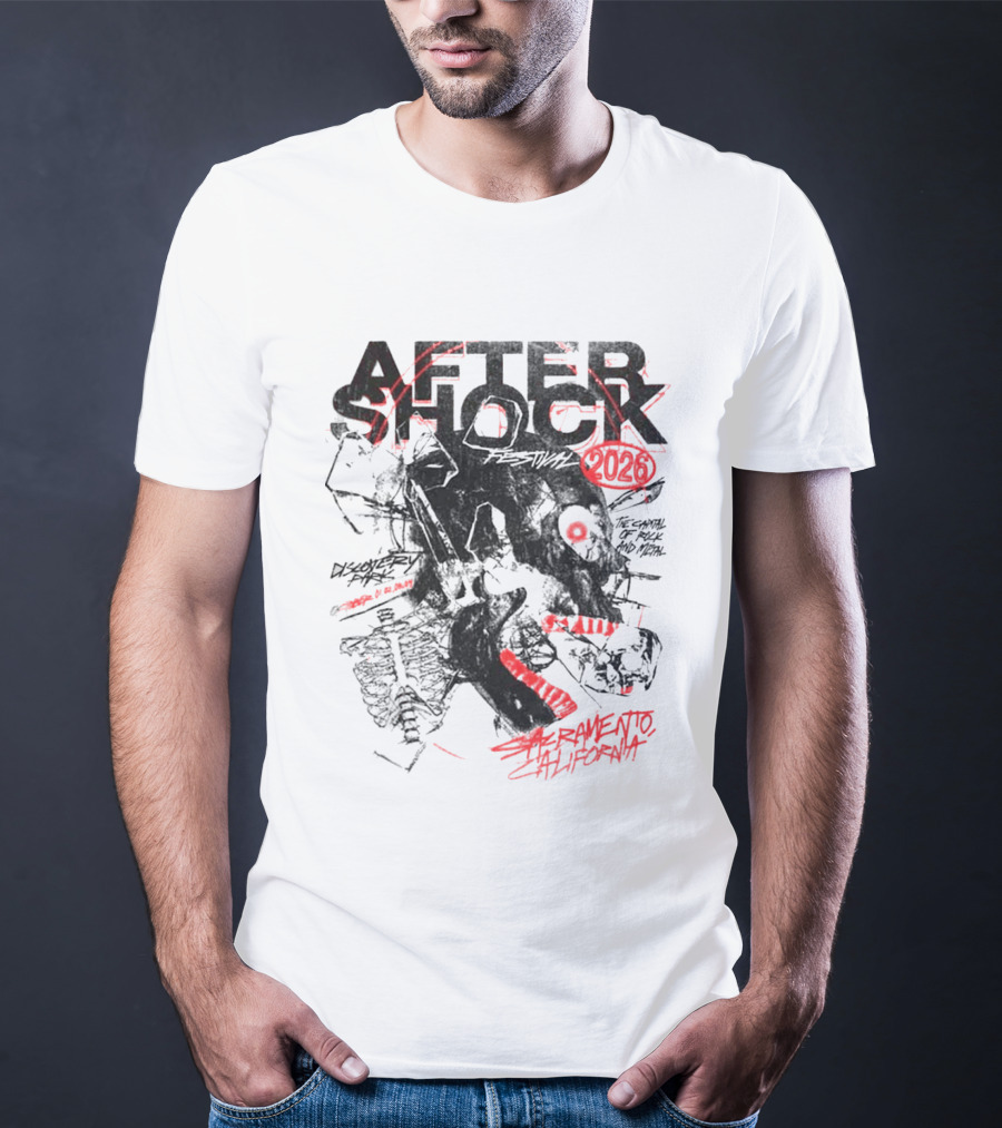Aftershock Festival 2026 Sacramento California October 1 4 The Sound Of Rock N' Roll Chatter Brain T-Shirt