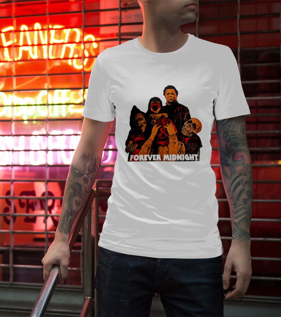 Forever Midnight Horror Icons Halloween Classic Characters T-Shirt