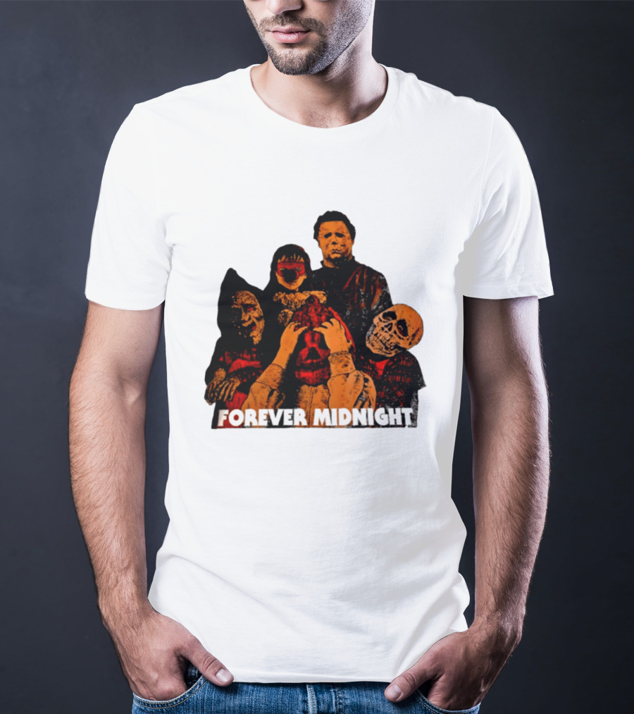 Forever Midnight Horror Icons Halloween Classic Characters T-Shirt