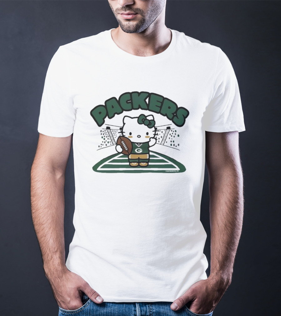 Hello Kitty Packers Football Stadium Collaboration T-Shirt