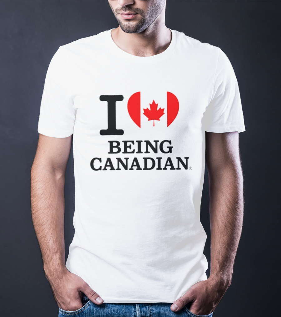 I Heart Maple Leaf Being Canadian T-Shirt