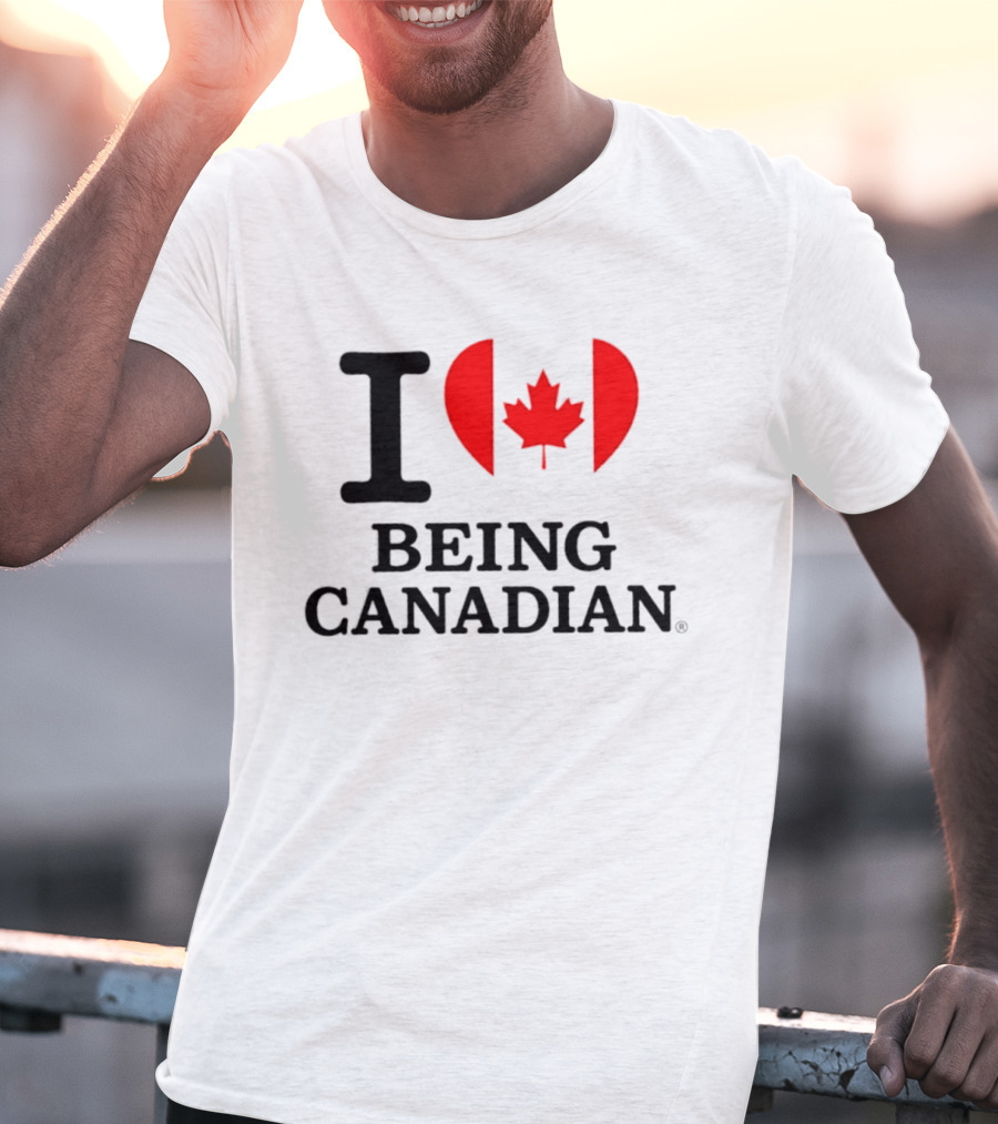 I Heart Maple Leaf Being Canadian T-Shirt
