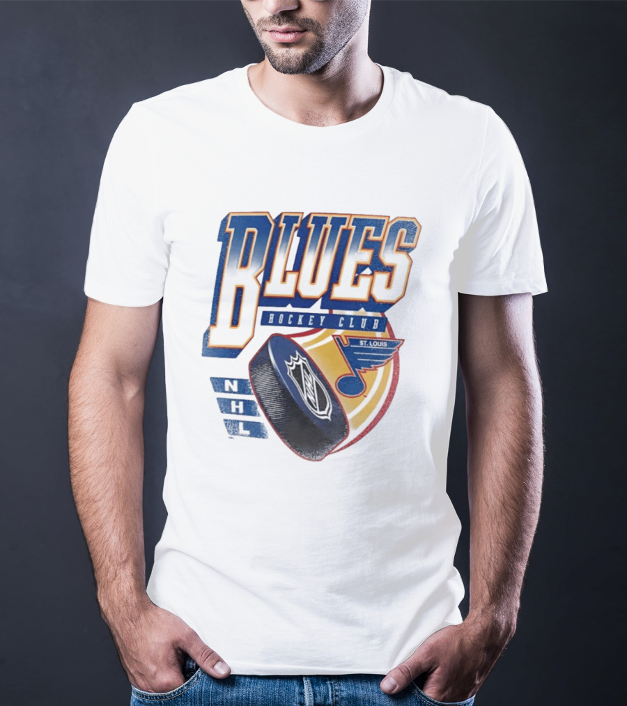 St. Louis Blues NHL Hockey Club Iconic Timeless Blue Note T-Shirt
