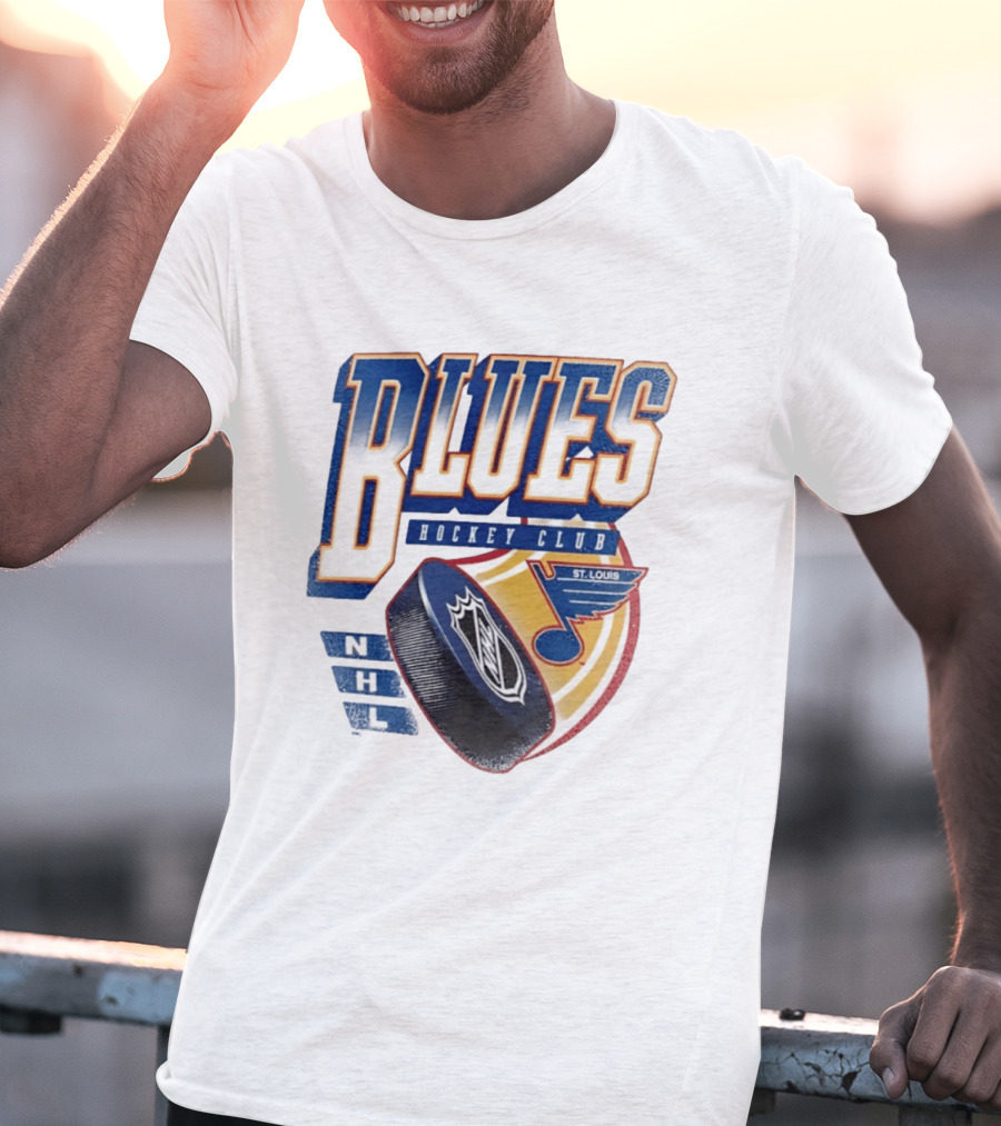 St. Louis Blues NHL Hockey Club Iconic Timeless Blue Note T-Shirt