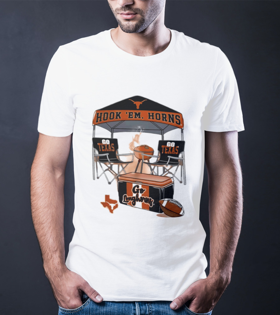Texas Longhorns Hook 'Em Horns Go Texas 2026 NCAA Tailgater Hometown Football Fan Essentials T-Shirt