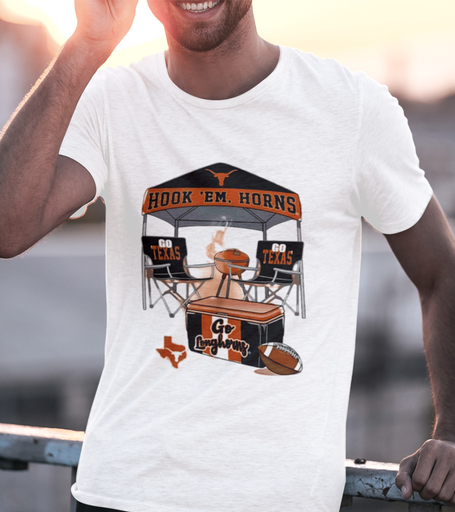 Texas Longhorns Hook 'Em Horns Go Texas 2026 NCAA Tailgater Hometown Football Fan Essentials T-Shirt