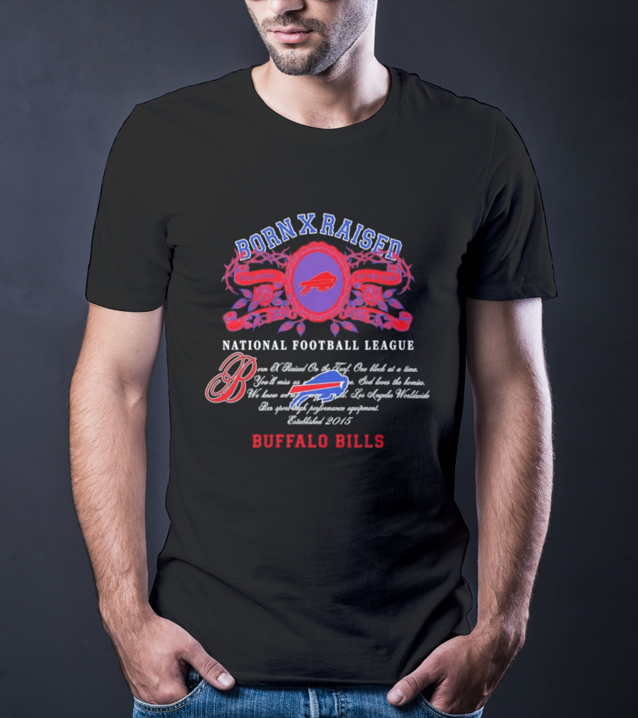 Buffalo Bills Born X Raised National Football League 2026 T-Shirt