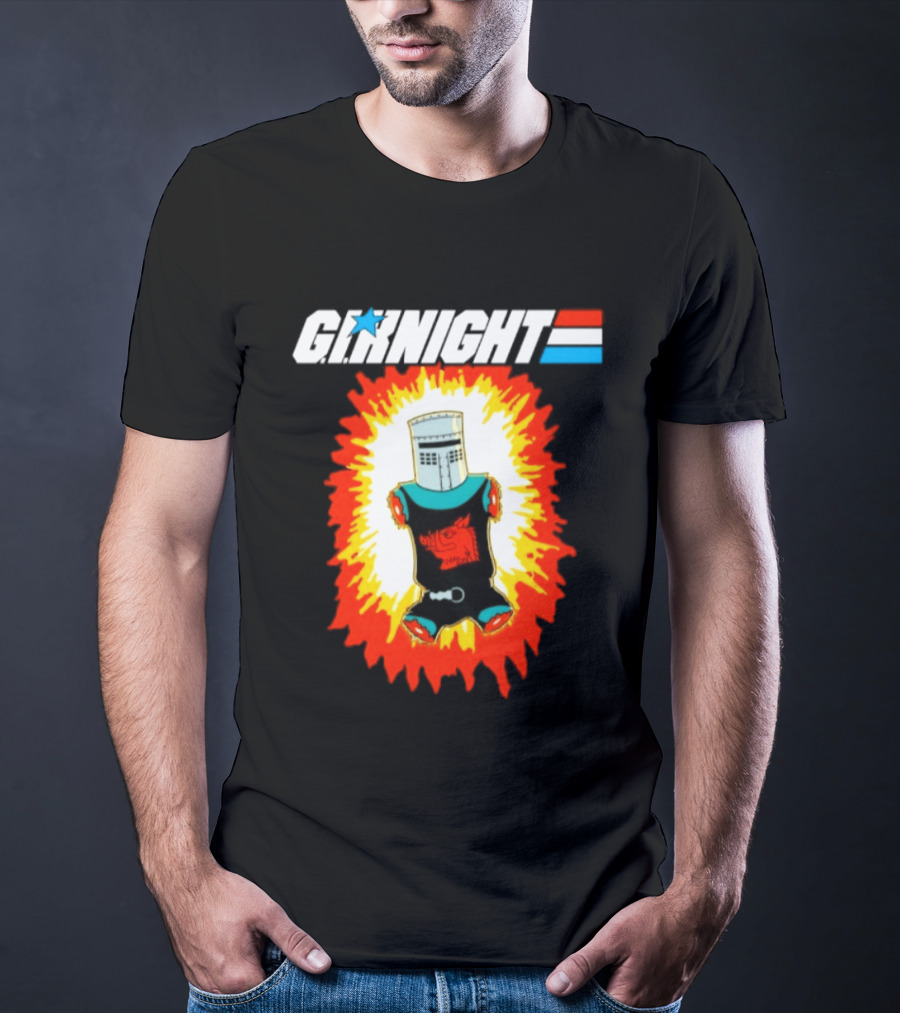 GI Night Black Knight Monty Python Exploding T-Shirt