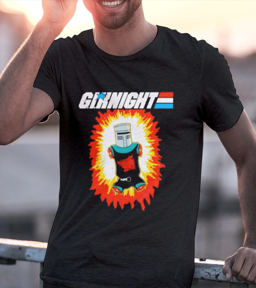 GI Night Black Knight Monty Python Exploding T-Shirt