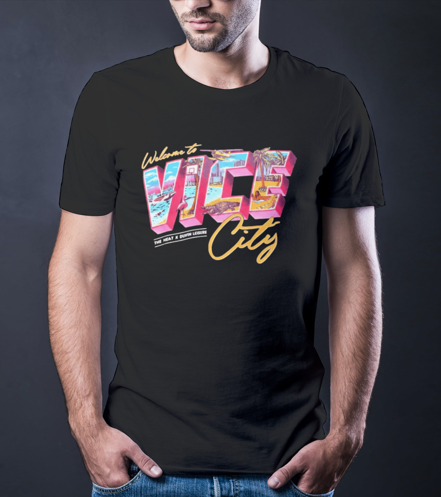 Welcome To Vice City The Heat & Duvin Leisure Miami GTA 6 T-Shirt