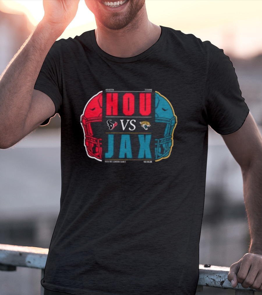 Houston Texans Vs Jacksonville Jaguars 2026 London International City Games Match Up T-Shirt