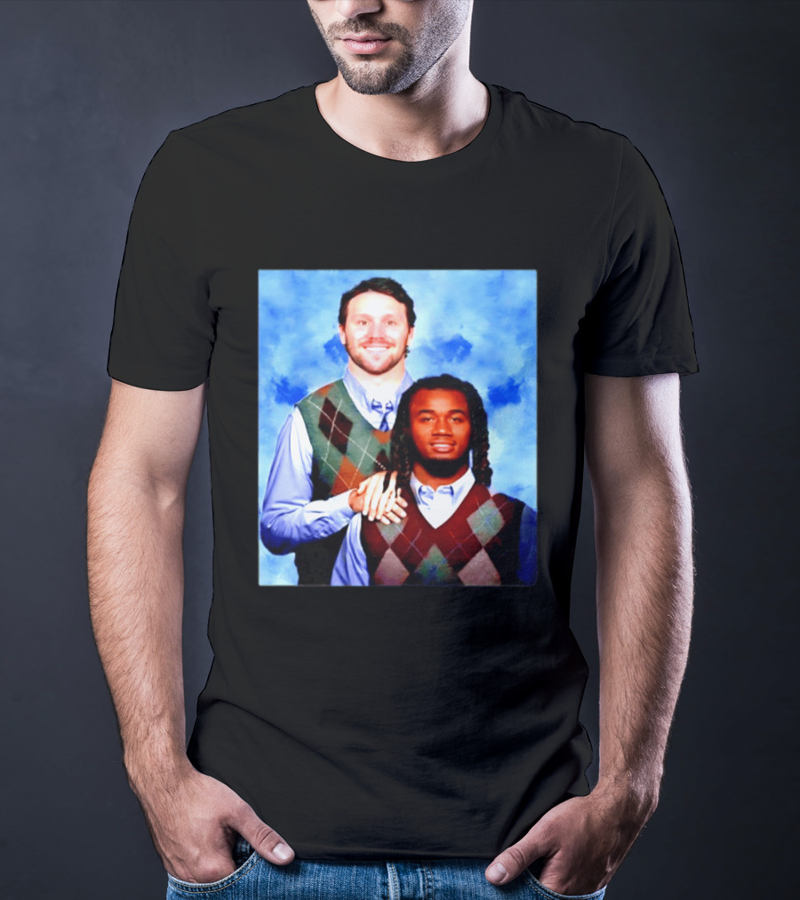 Josh Allen James Cook Buffalo Bills Step Brothers Meme Football Comedy T-Shirt
